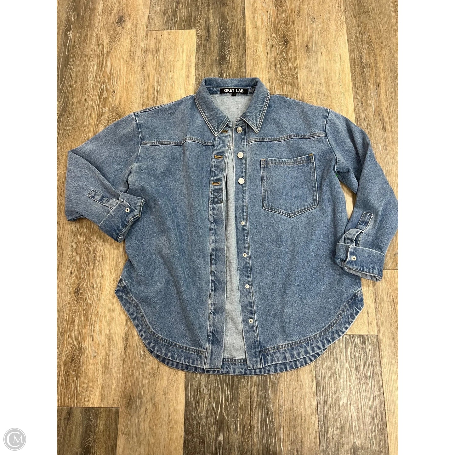 Jacket Denim By Grey Lab In Blue Denim, Size: M