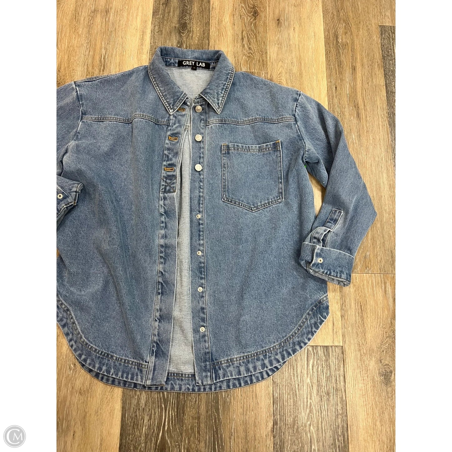 Jacket Denim By Grey Lab In Blue Denim, Size: M