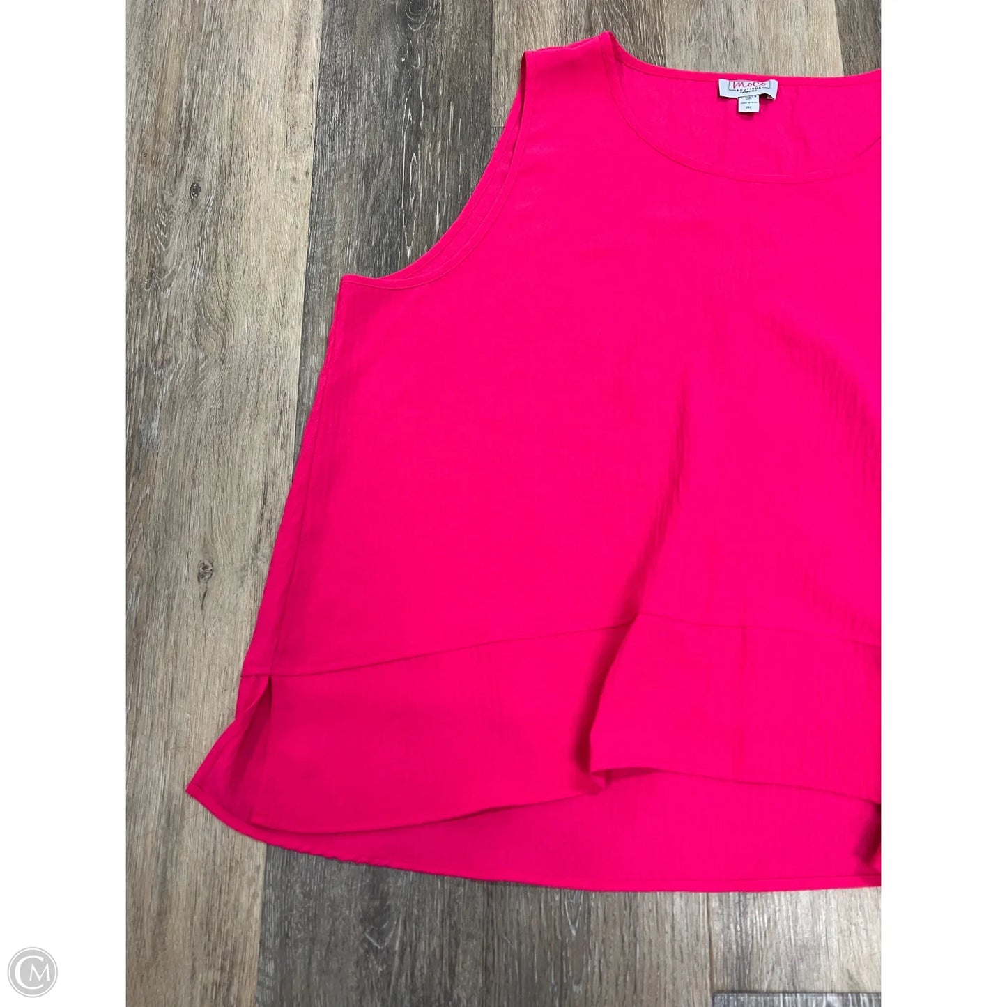 Top Sleeveless By MoCo In Pink, Size: 2x