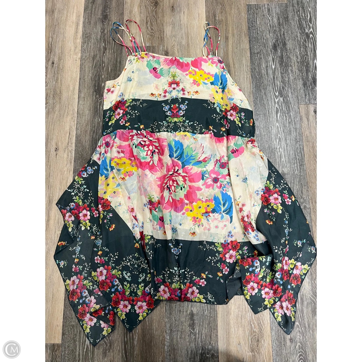 Dress Casual Midi By Johnny Was In Floral Print, Size: Xl