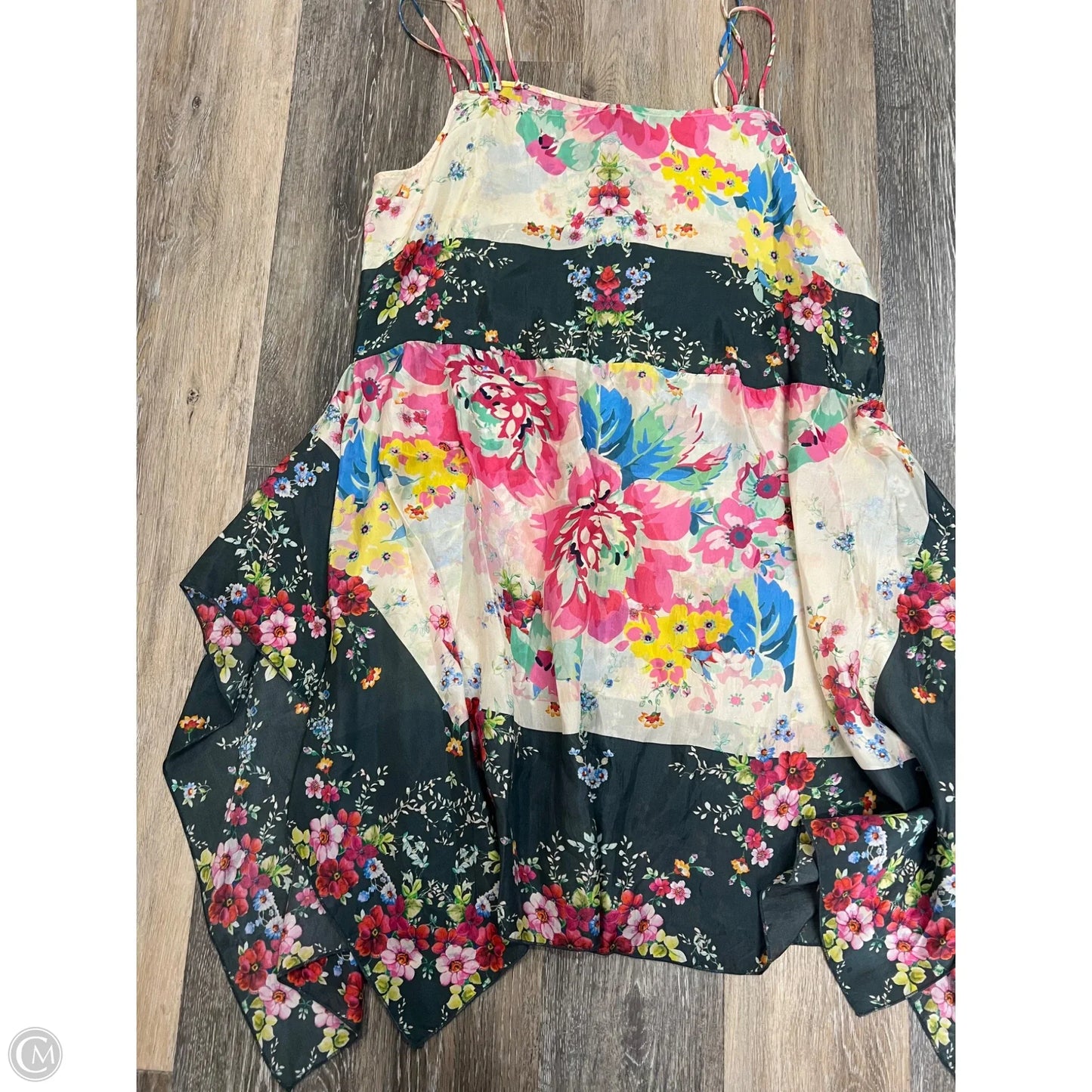Dress Casual Midi By Johnny Was In Floral Print, Size: Xl