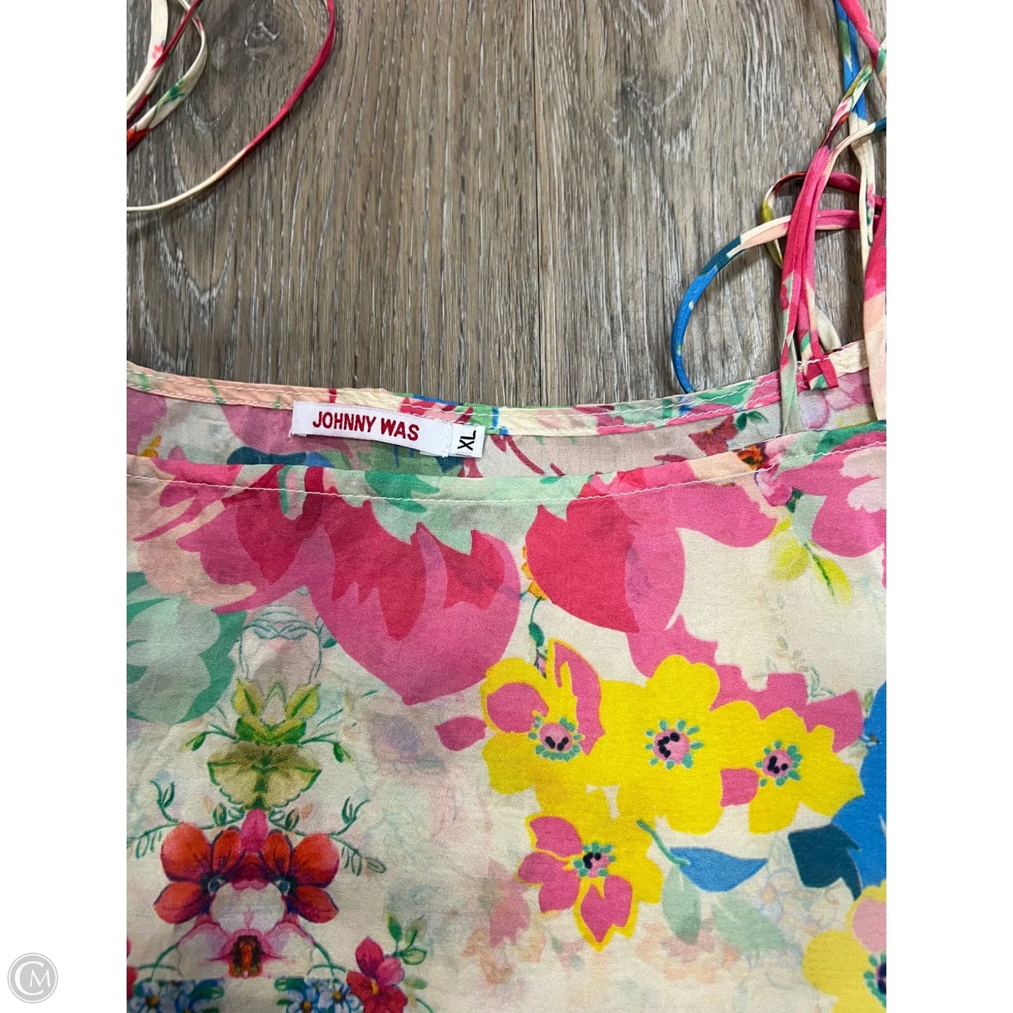 Dress Casual Midi By Johnny Was In Floral Print, Size: Xl
