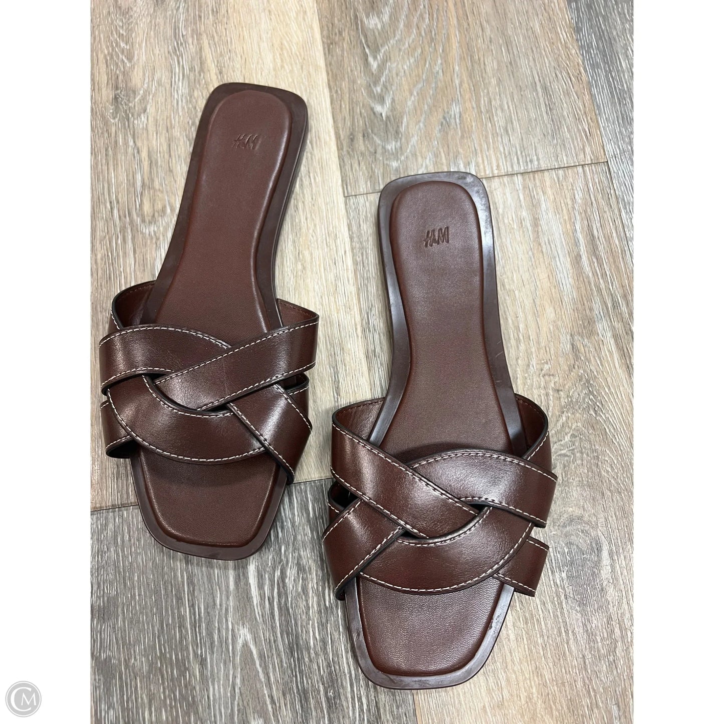 Sandals Flats By H&m In Brown, Size: 8