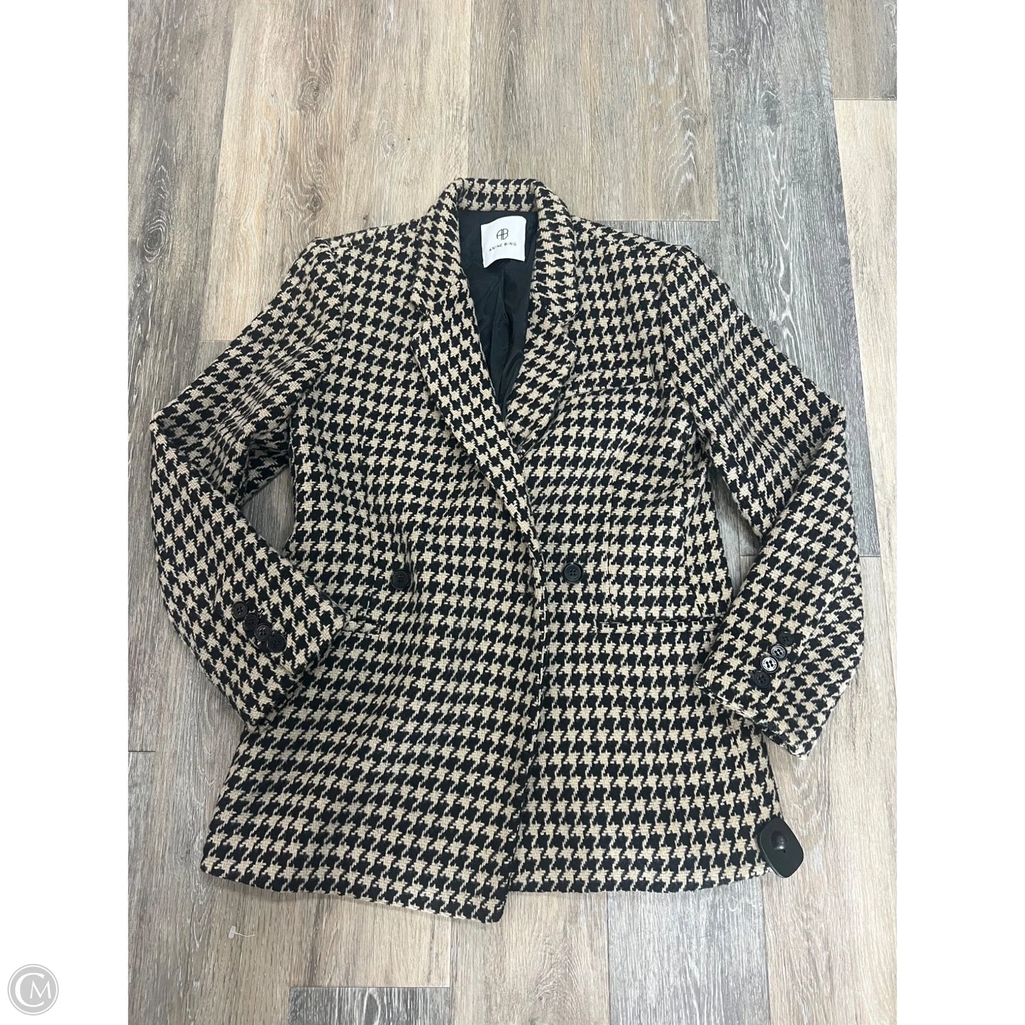 Blazer By Anine Bing In Black & Tan, Size: Xs