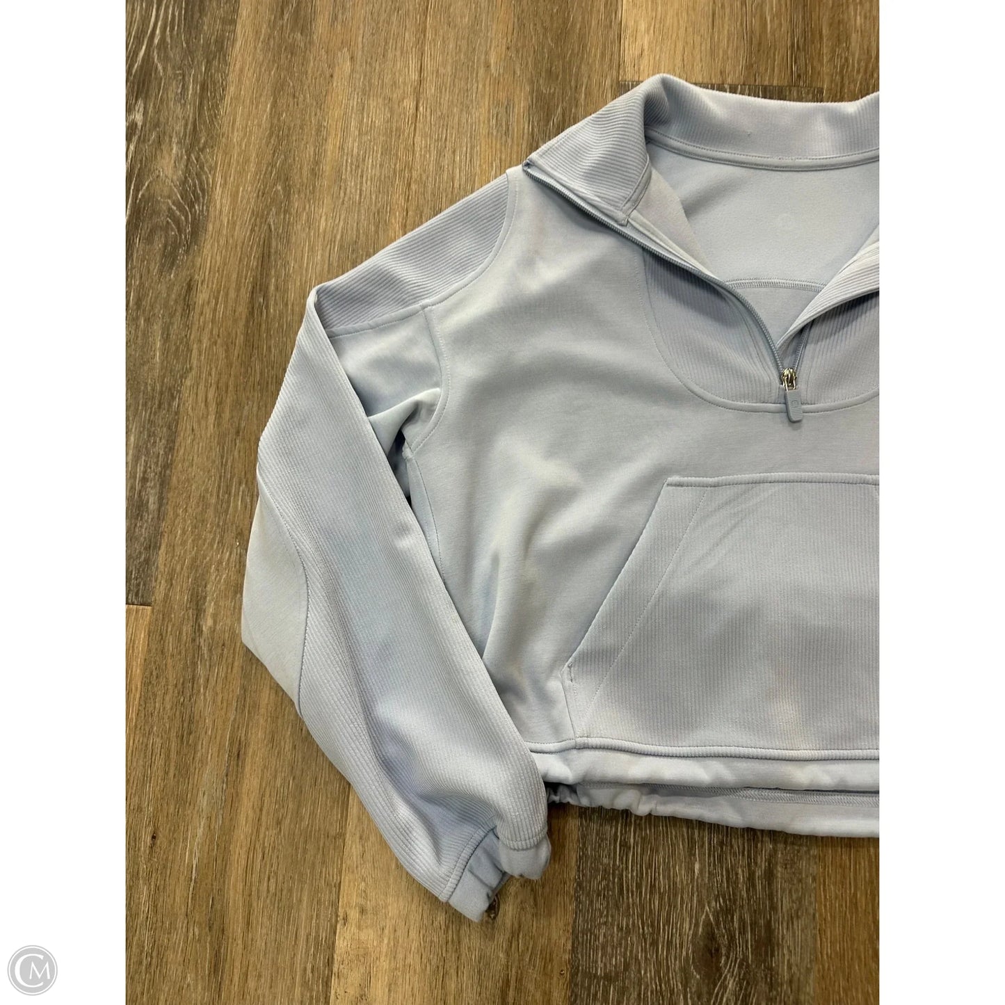 Athletic Sweatshirt Collar By Lululemon In Blue, Size: 4