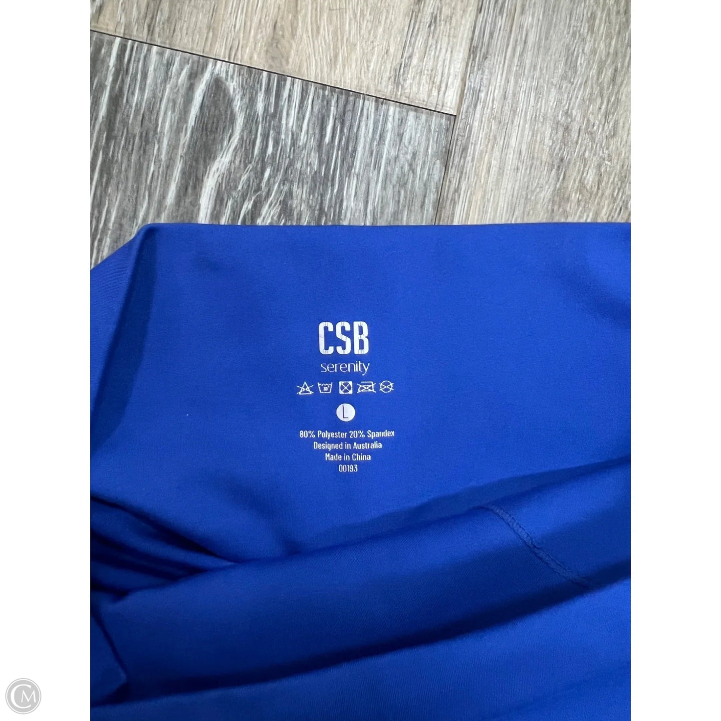 Athletic Leggings By Crop Shop Boutique In Blue, Size: L