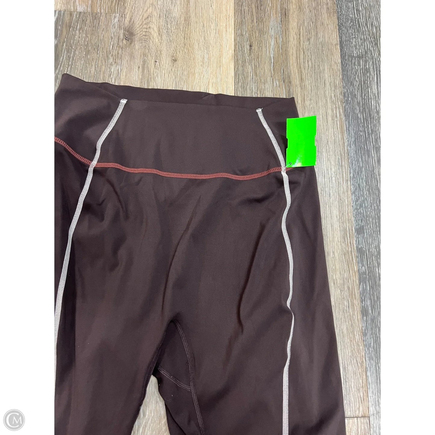 Athletic Leggings By Buffbunny In Brown, Size: L