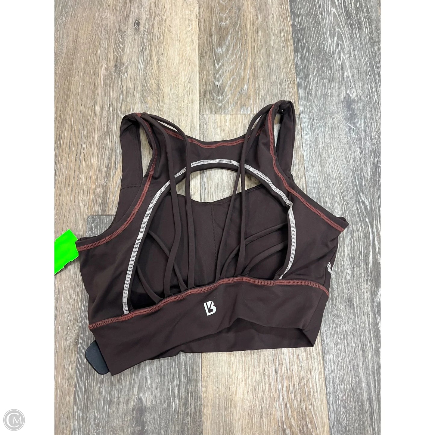 Athletic Bra By Buffbunny In Brown, Size: M
