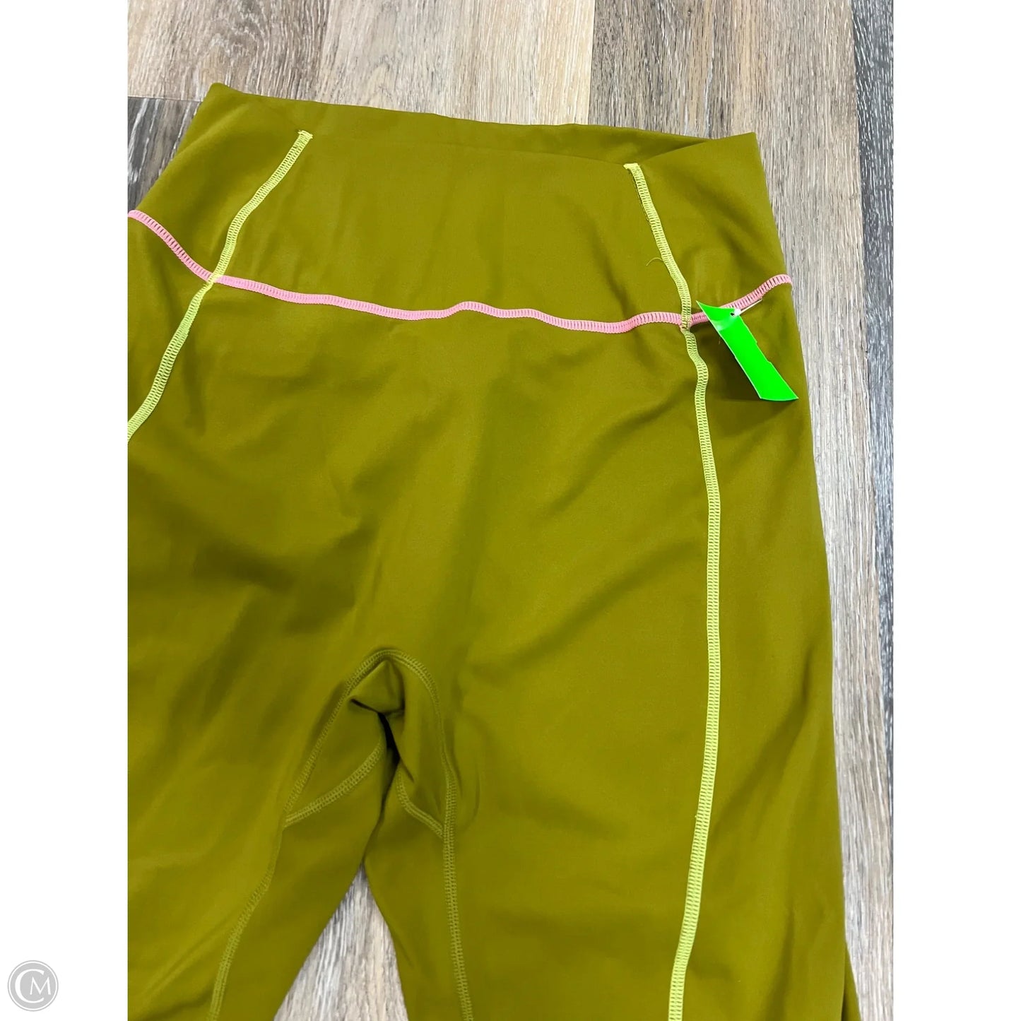 Athletic Leggings By Buffbunny In Green, Size: L