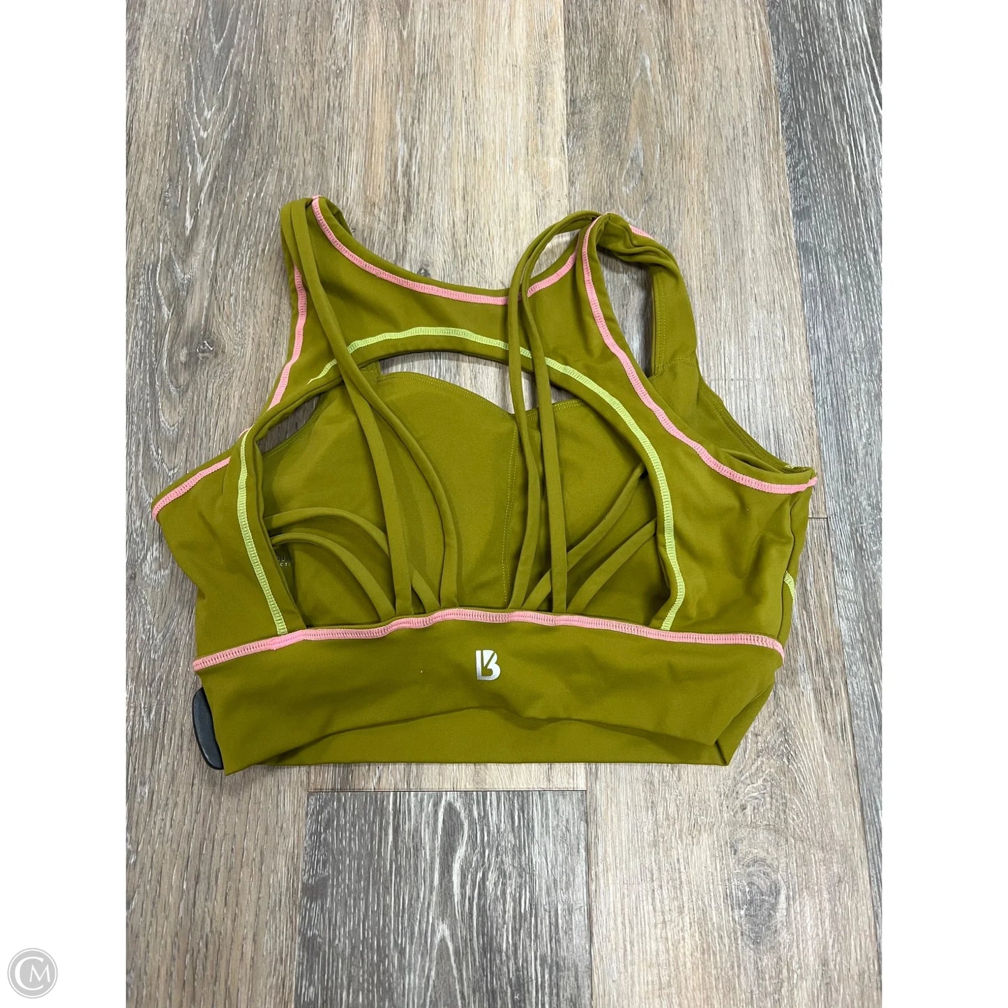 Athletic Bra By Buffbunny In Green, Size: L