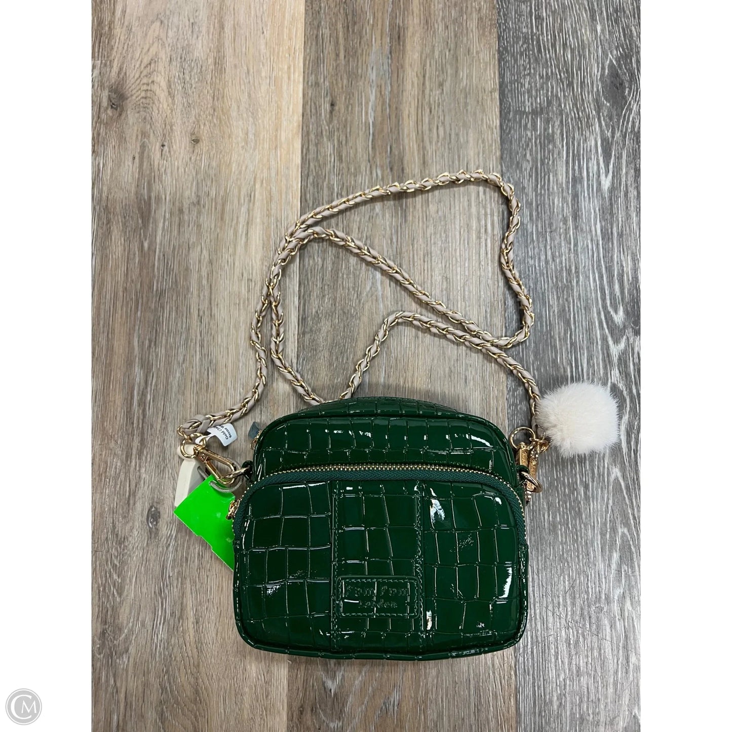 Handbag Leather By Pom Pom London, Size: Medium