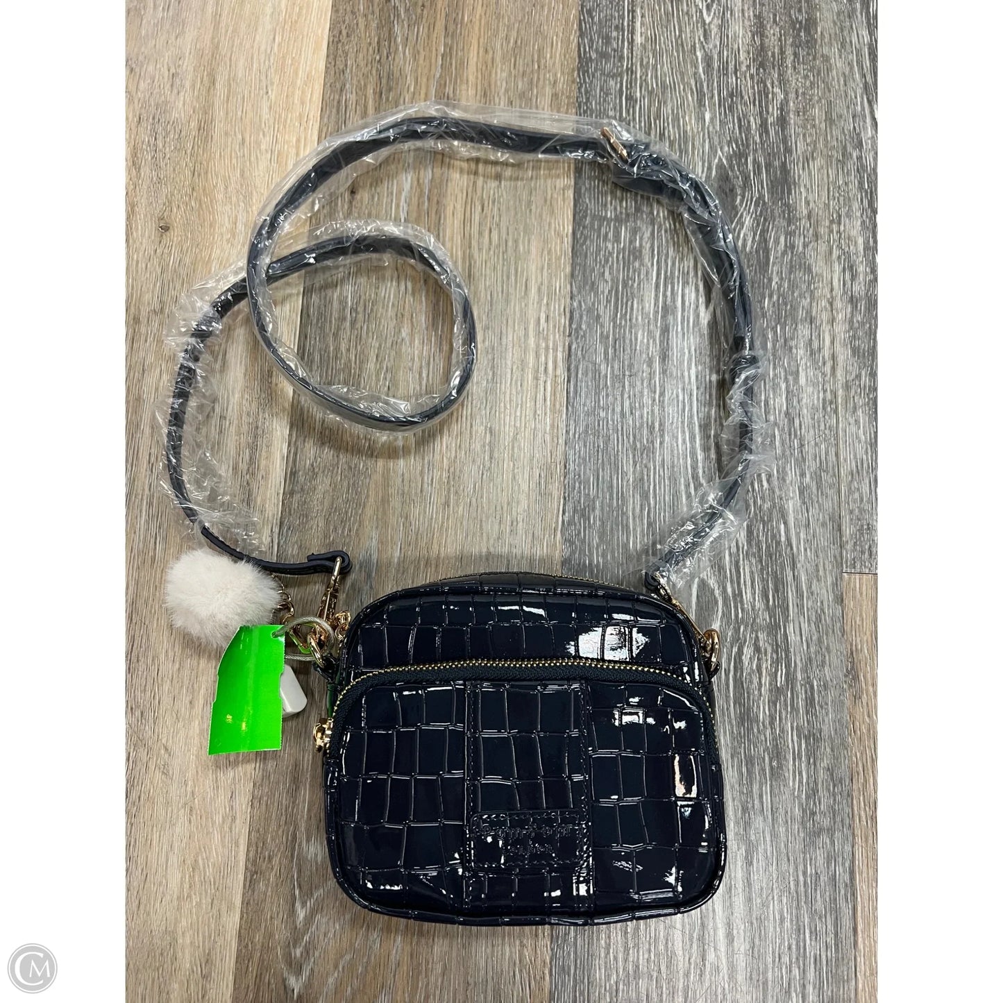Handbag Leather By Pom Pom London, Size: Medium