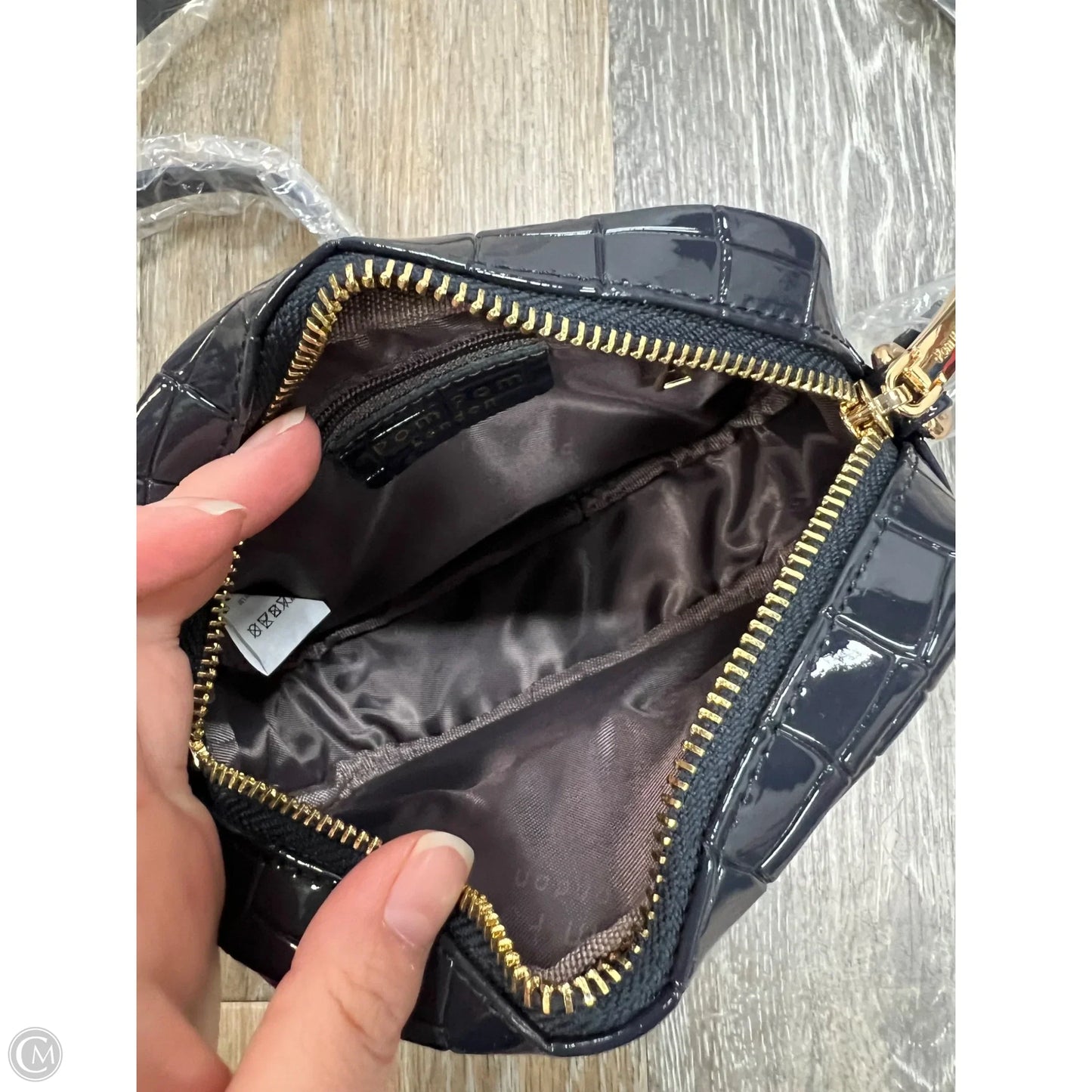 Handbag Leather By Pom Pom London, Size: Medium