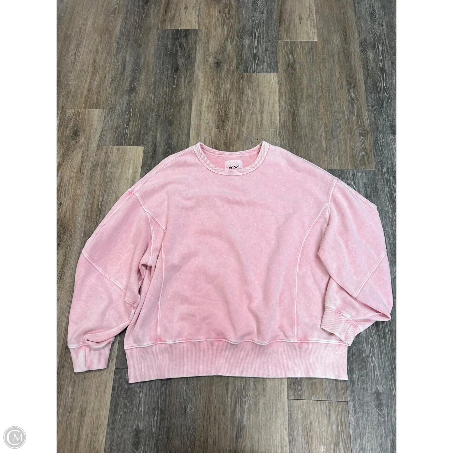 Sweatshirt Crewneck By Aerie In Pink, Size: L