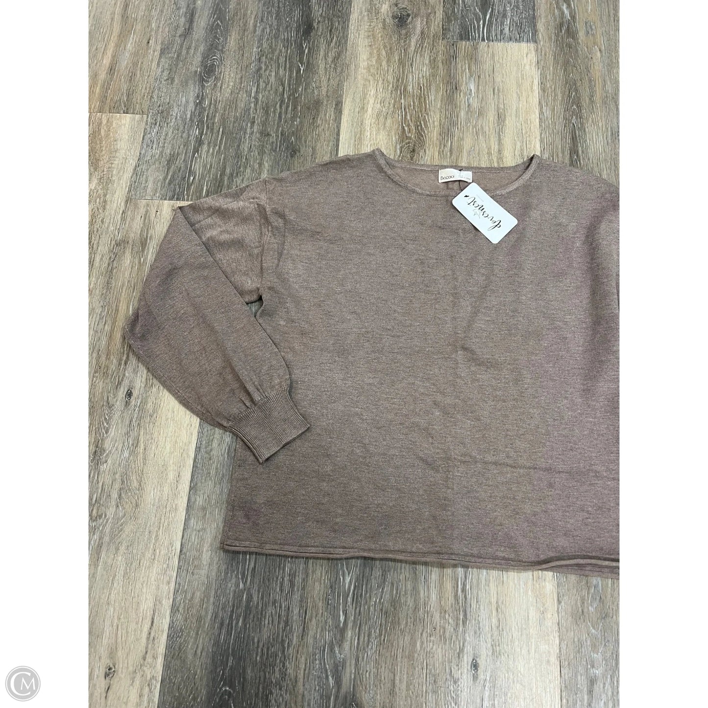 Sweater By Be Cool In Taupe, Size: M