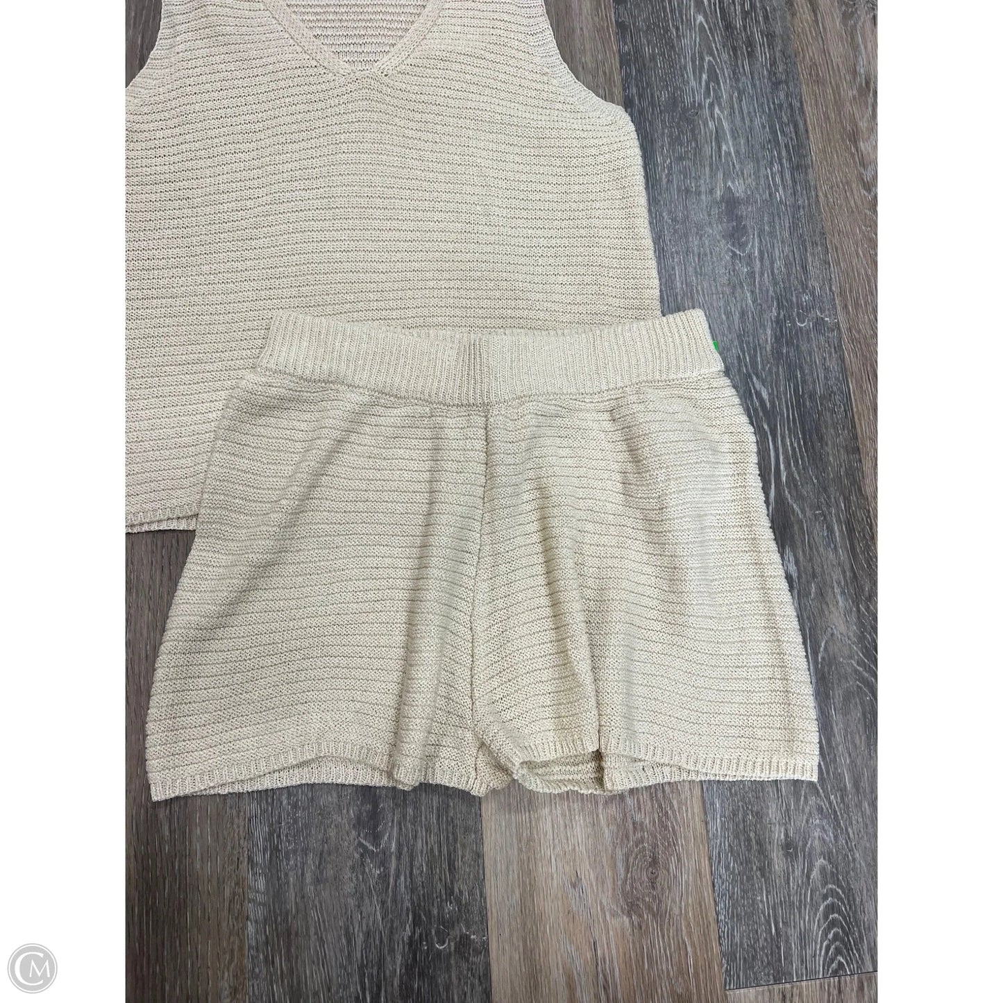 Shorts Set By Crazy Dizzy In Cream, Size: S