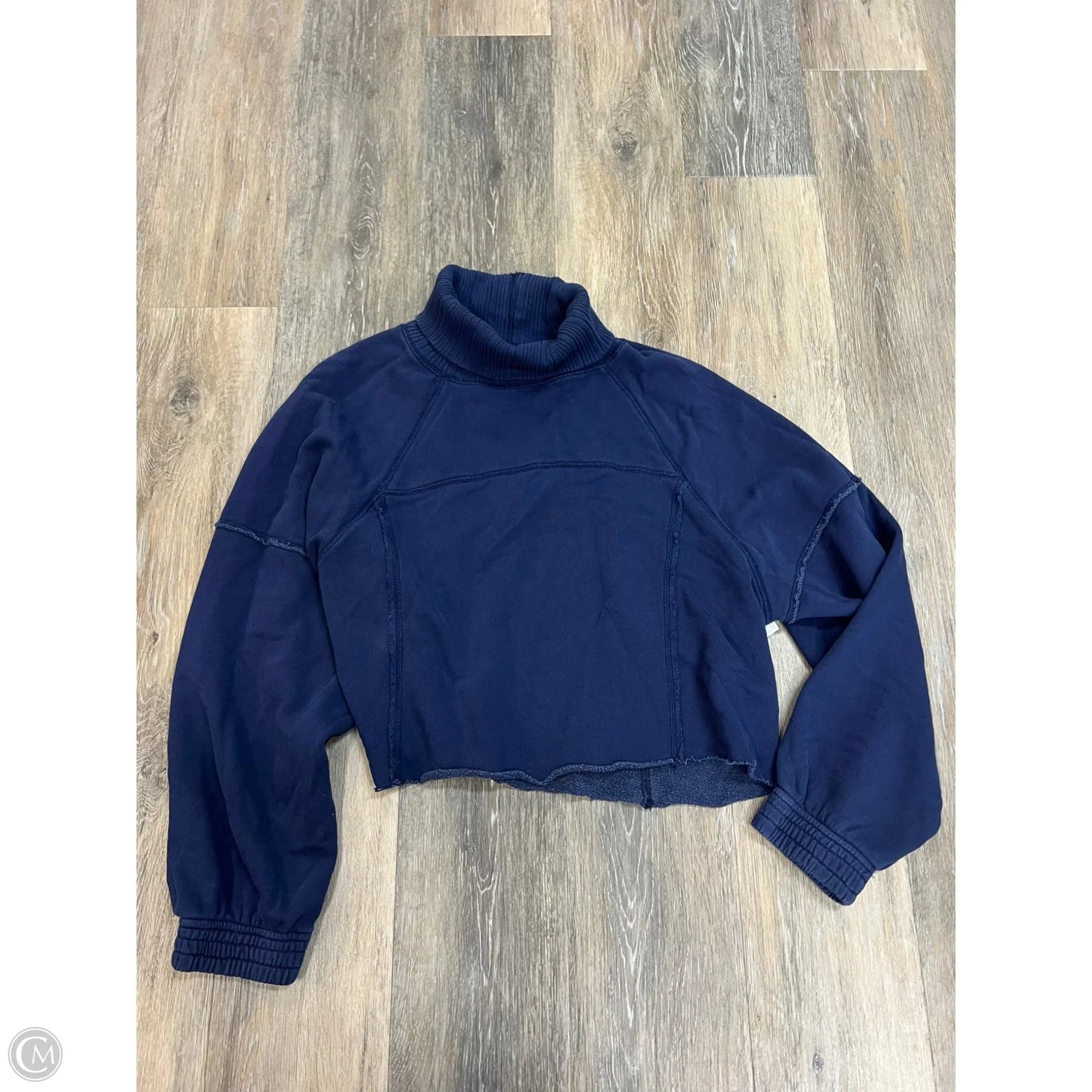 -Sweatshirt Collar By Aerie In Blue, Size: S