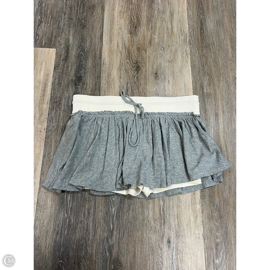 Skort By Free People In Grey & White, Size: M