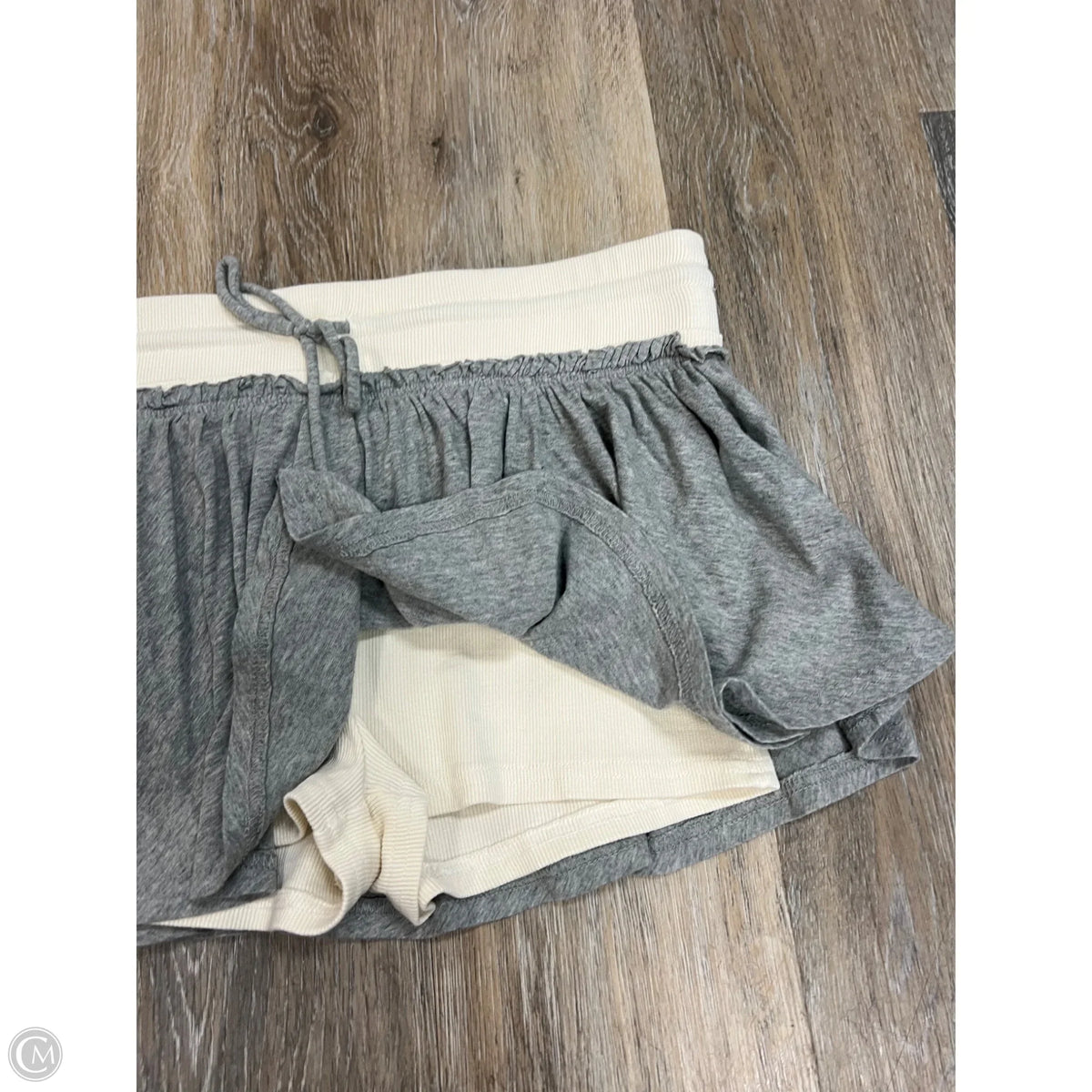 Skort By Free People In Grey & White, Size: M