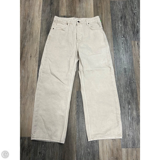 -Jeans Wide Leg By We The Free In Cream Denim, Size: 8/29