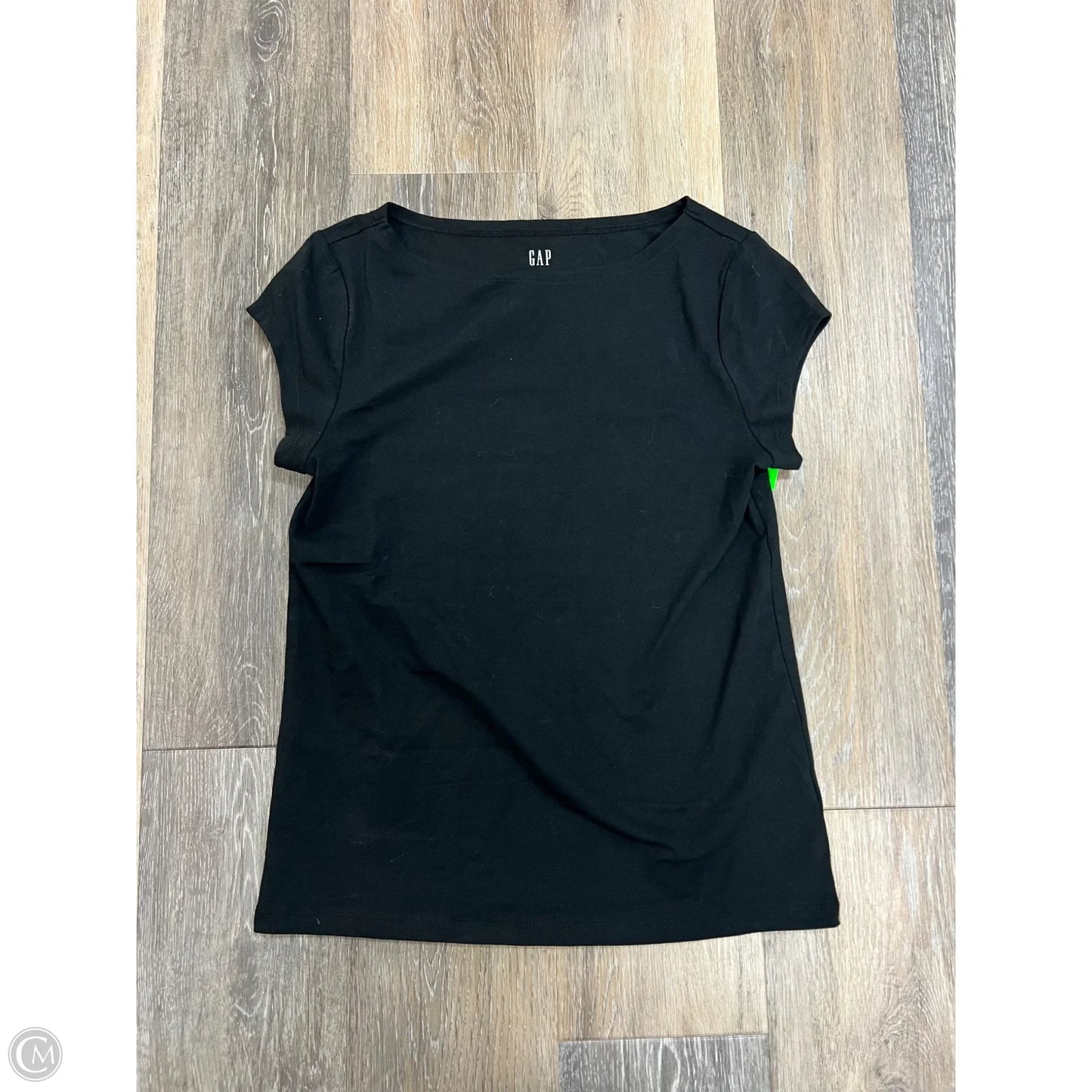 Top Short Sleeve By Gap In Black, Size: S
