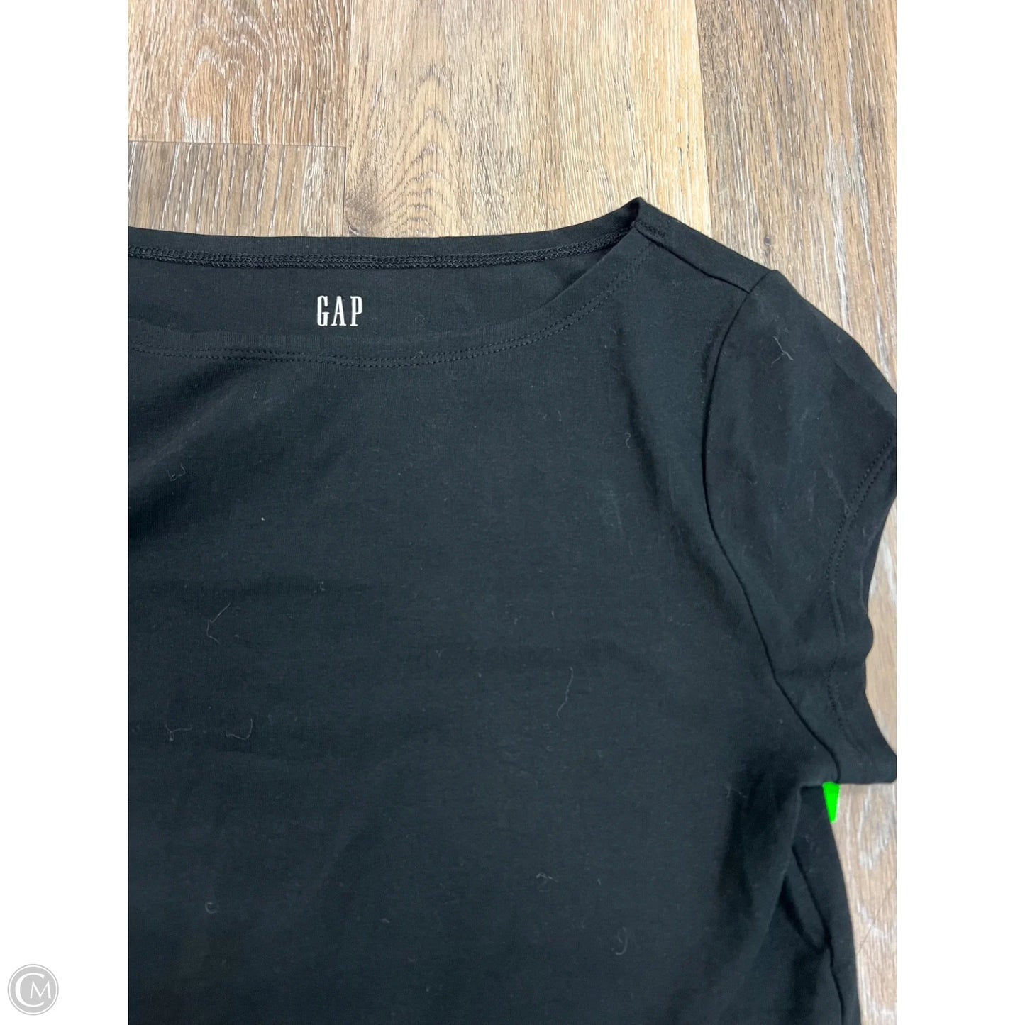 Top Short Sleeve By Gap In Black, Size: S