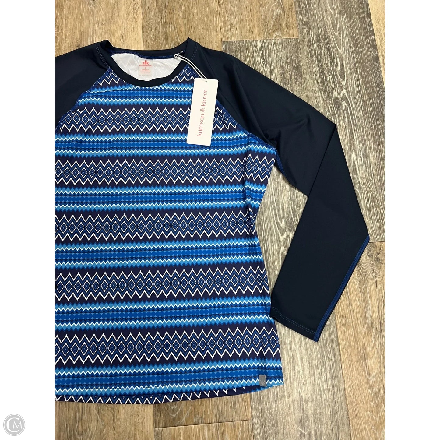 Athletic Top Long Sleeve Crewneck By Krimson Klover In Blue, Size: S