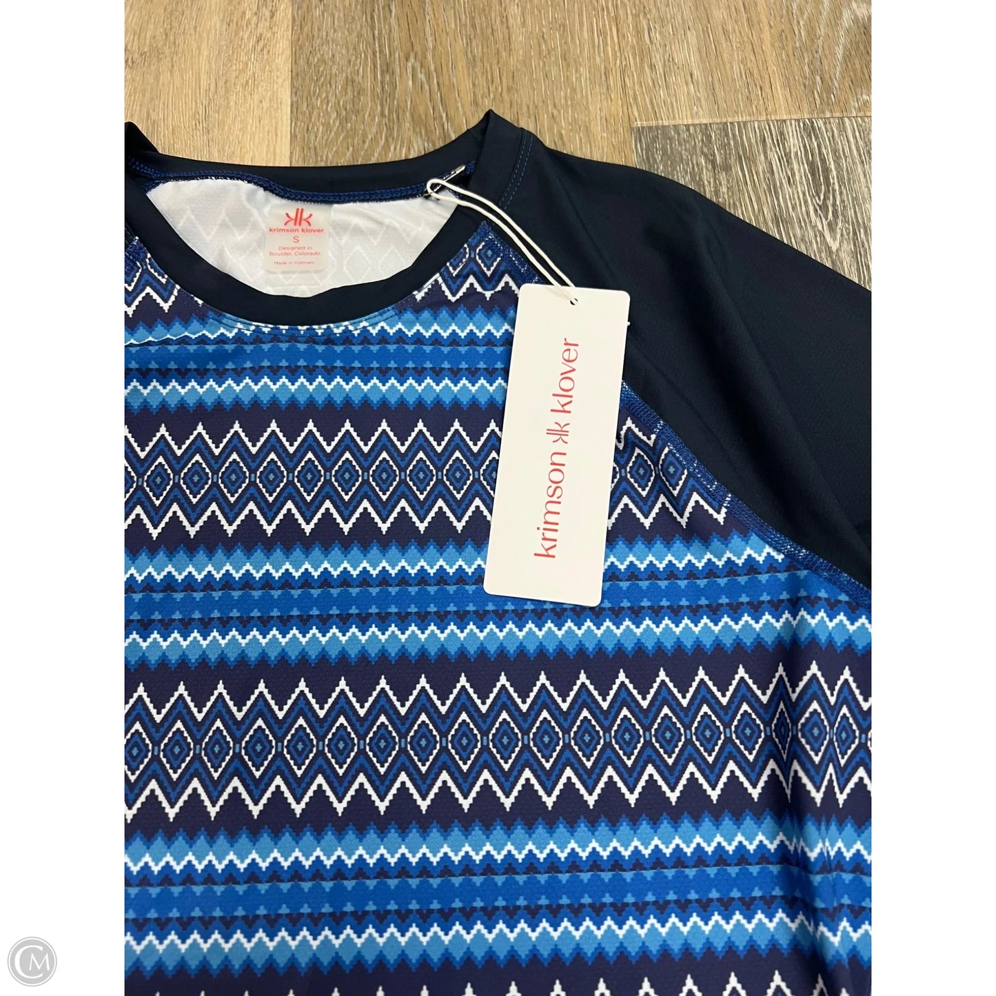 Athletic Top Long Sleeve Crewneck By Krimson Klover In Blue, Size: S