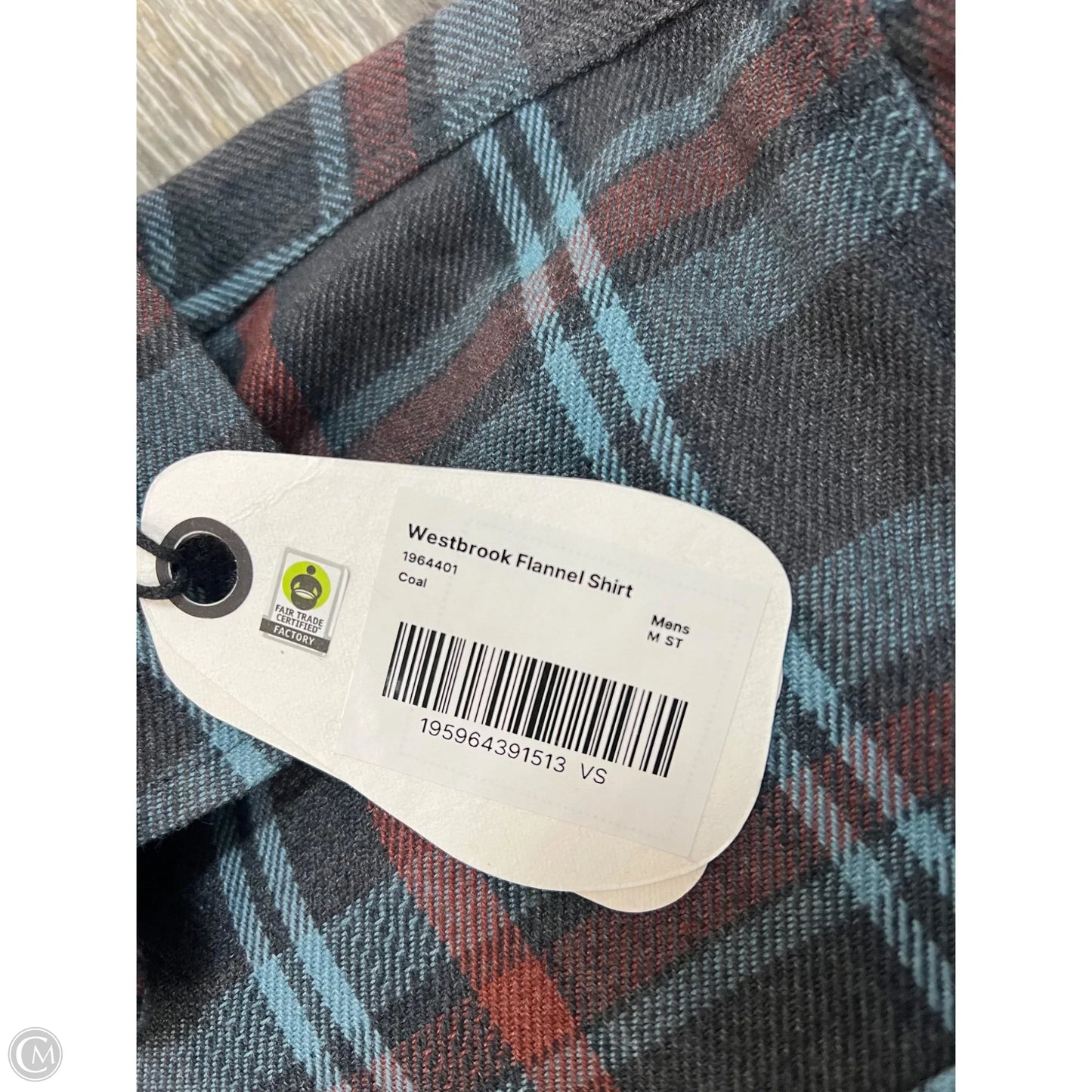 Blouse Long Sleeve By Prana In Plaid Pattern, Size: M (men’s)