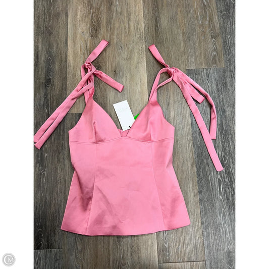 Top Sleeveless By Zara In Pink, Size: M