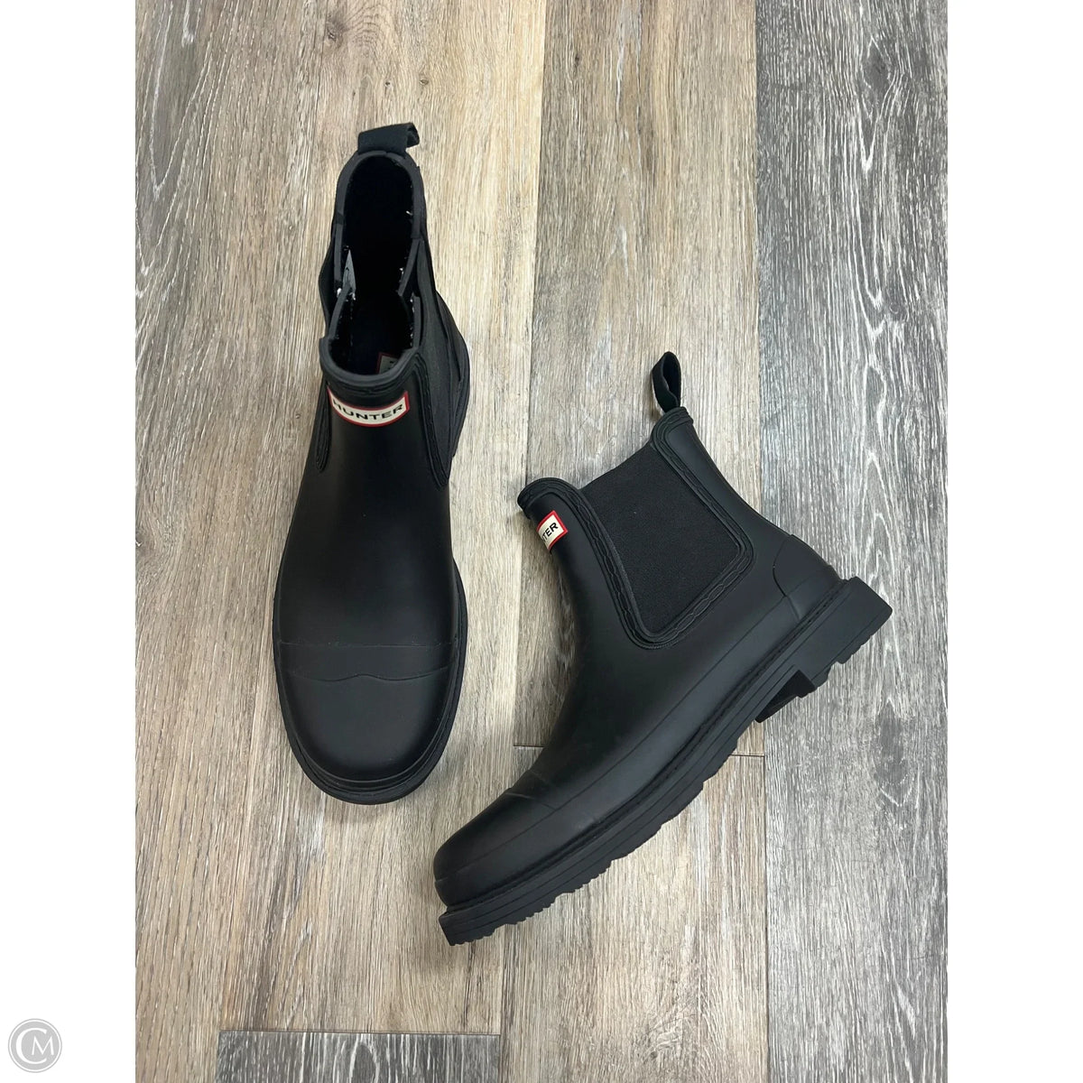 -Boots Rain By Hunter In Black, Size: 10