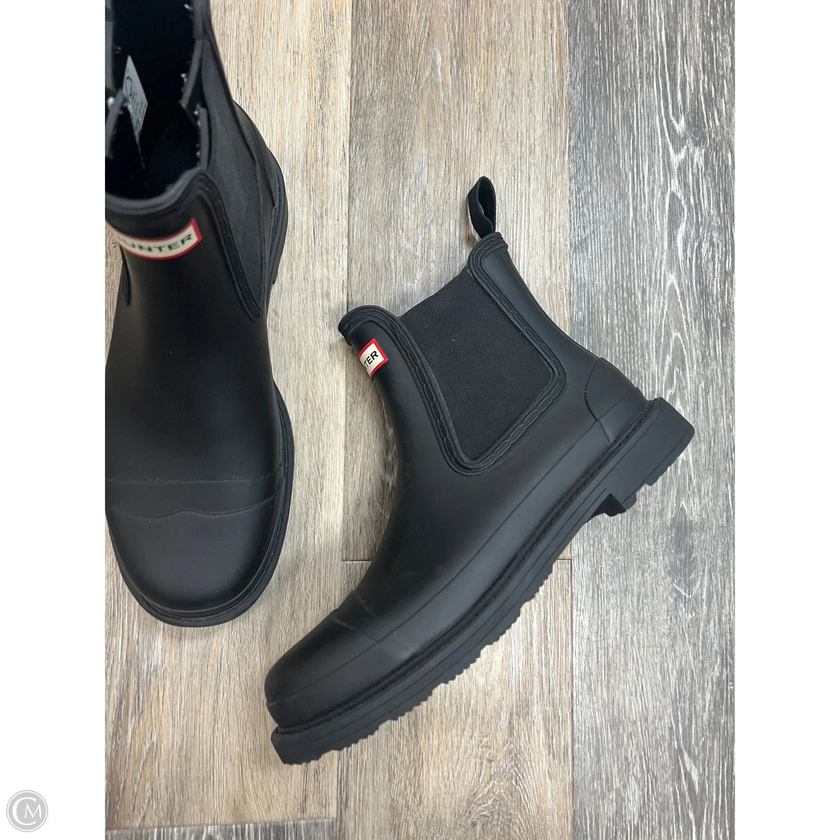 -Boots Rain By Hunter In Black, Size: 10