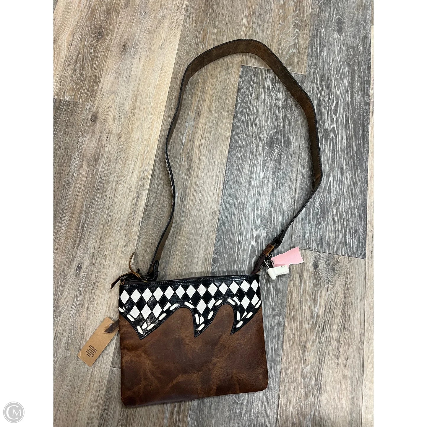 Crossbody Leather By Clothes Mentor, Size: Medium