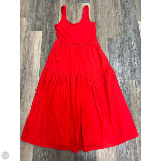 Dress Casual Maxi By J. Crew In Red, Size: M