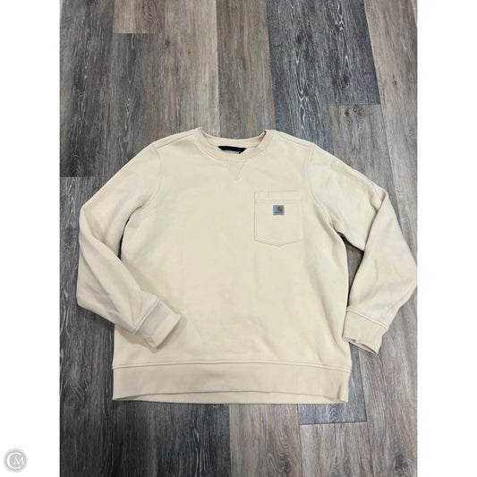 Athletic Sweatshirt Crewneck By Carhartt In Yellow, Size: L