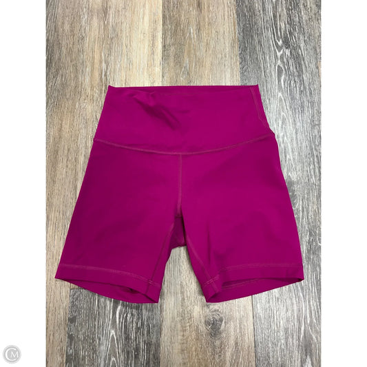 Athletic Shorts By Lululemon In Pink, Size: 6