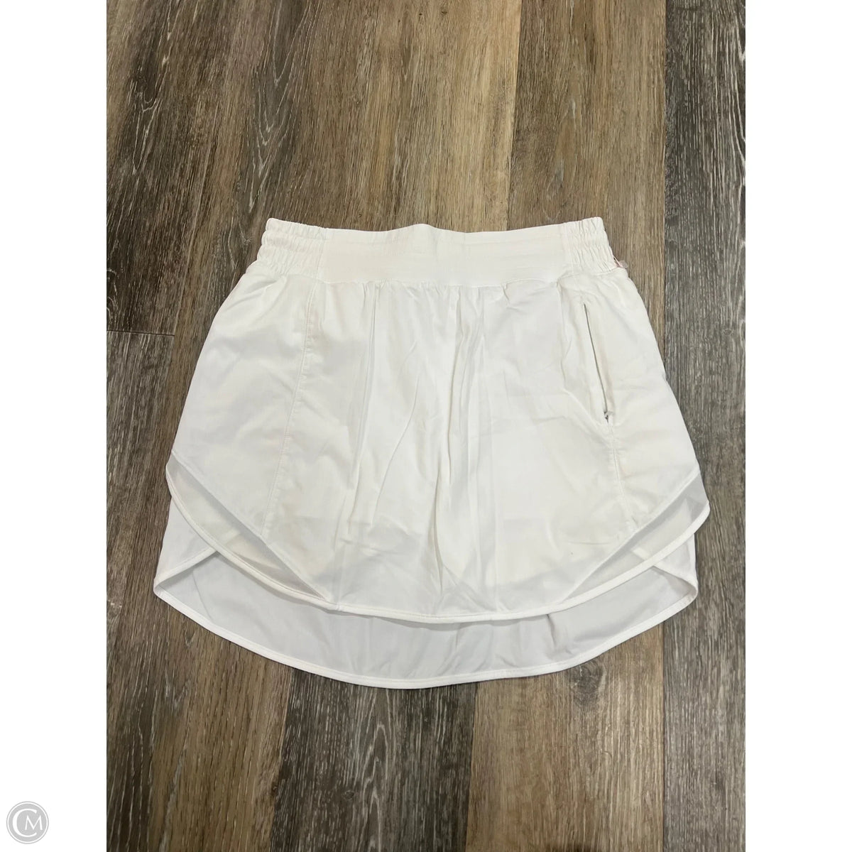 Athletic Skort By Lululemon In White, Size: 6