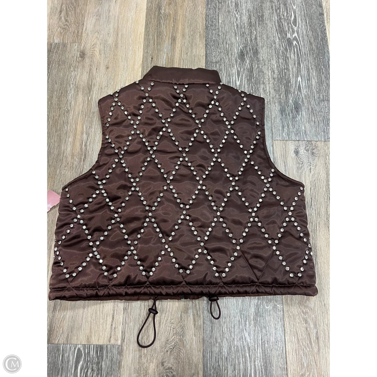 Vest Puffer & Quilted By Blue B In Brown, Size: M