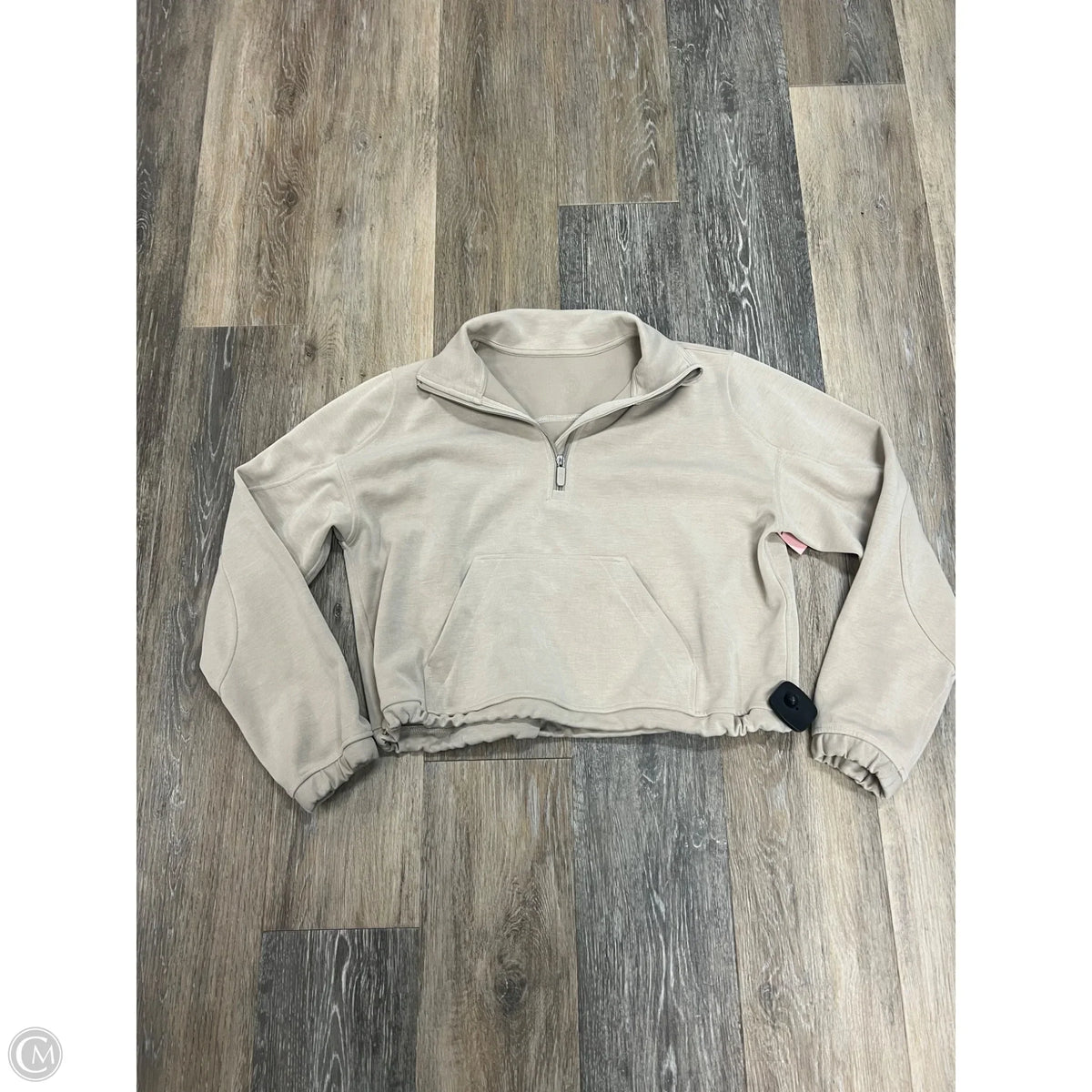 -Athletic Jacket By Lululemon In Tan, Size: 4