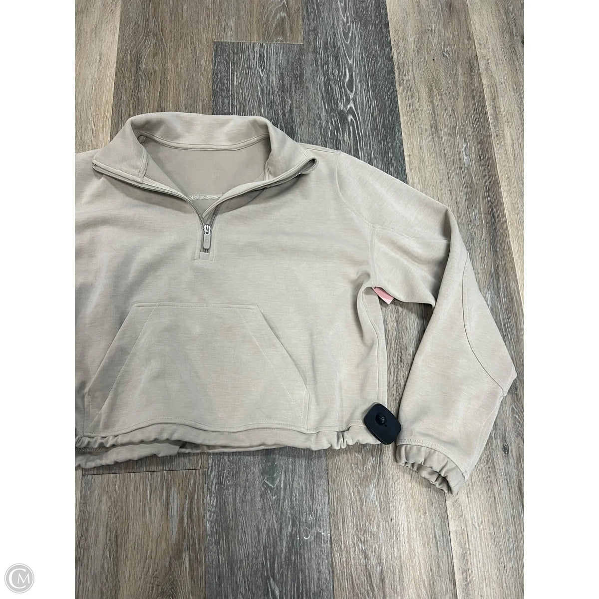 -Athletic Jacket By Lululemon In Tan, Size: 4