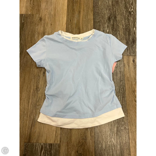 Top Short Sleeve By BRONZESNAKE In Blue, Size: S