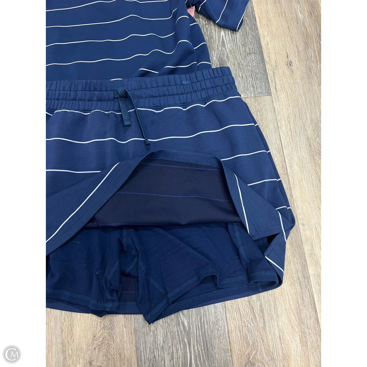 Skort 2pc Set By Rae Mode In Navy, Size: 2x