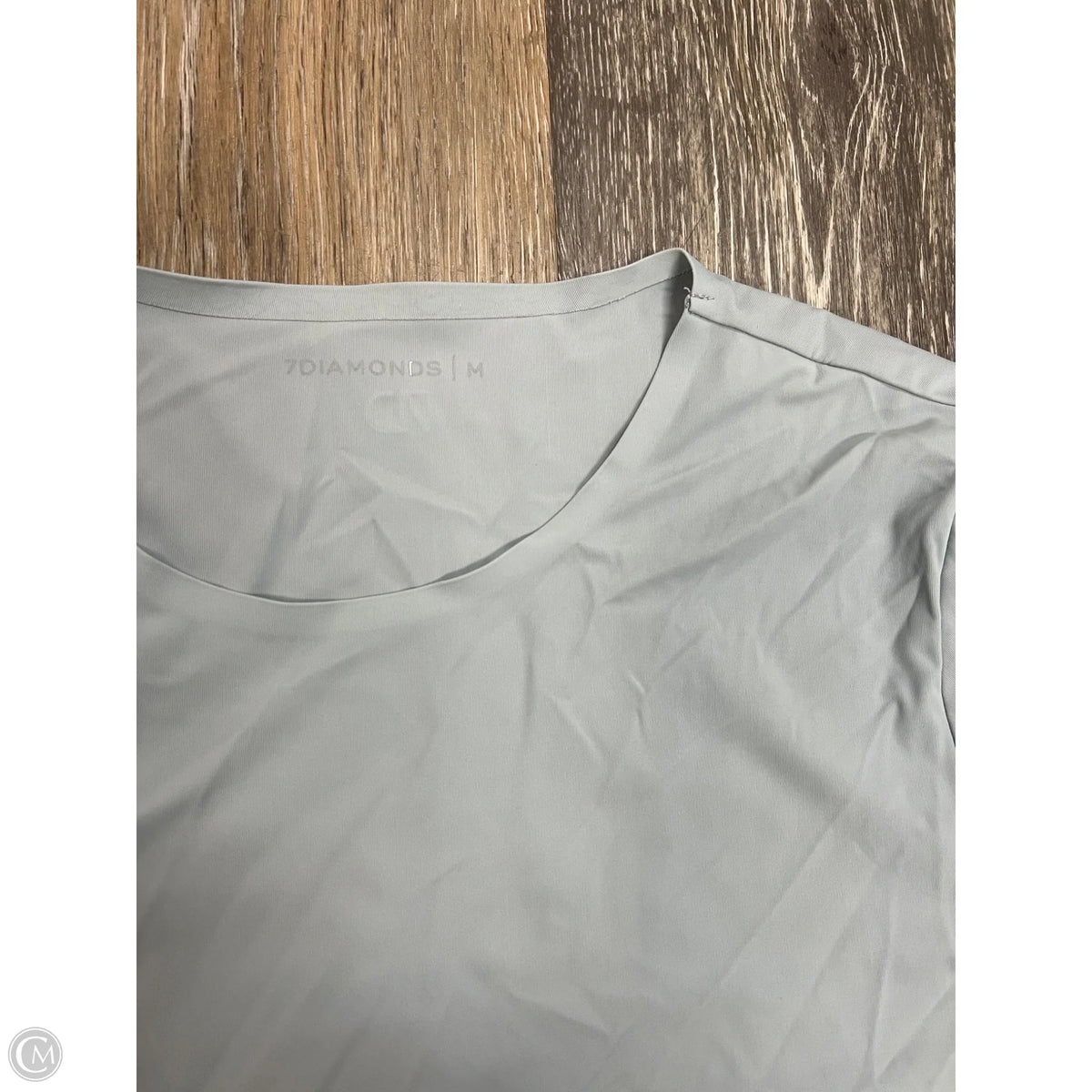 Athletic Top Short Sleeve By 7diamonds In Blue, Size: M