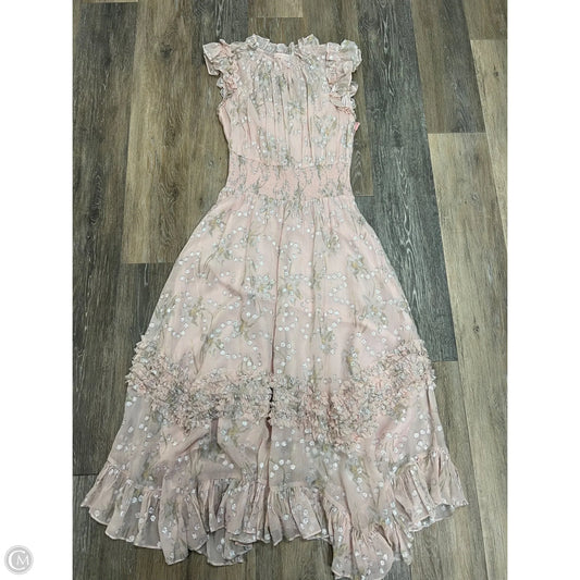 Dress Designer By Rebecca Taylor In Pink, Size: S