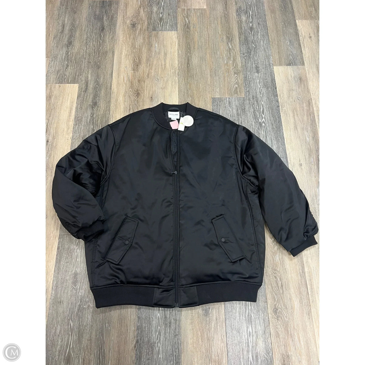 Jacket Bomber By Offline In Black, Size: L/XL