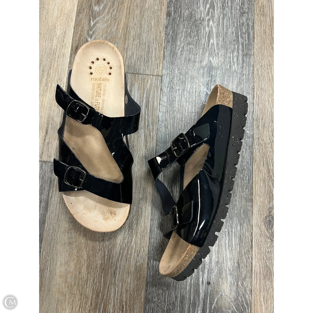 Sandals Flats By Mephisto Mobils In Black, Size: 10 (40)