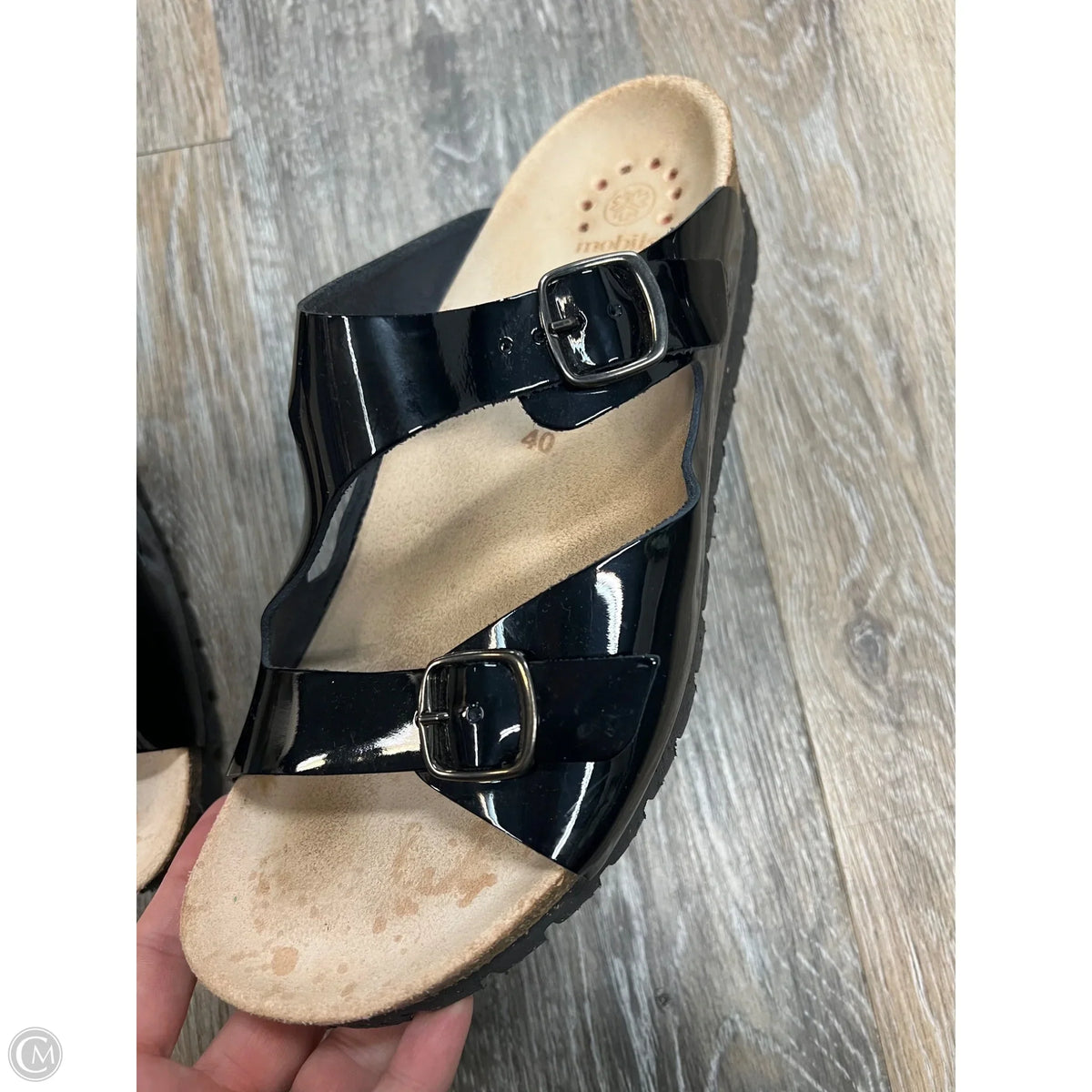 Sandals Flats By Mephisto Mobils In Black, Size: 10 (40)