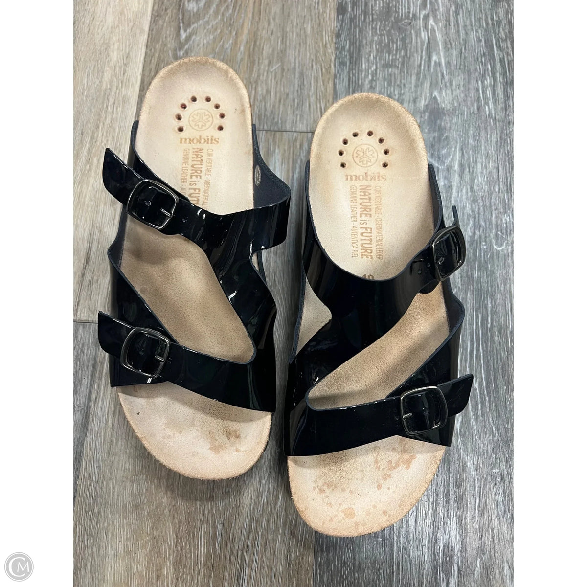 Sandals Flats By Mephisto Mobils In Black, Size: 10 (40)