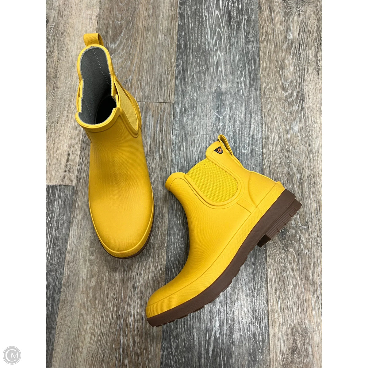 Boots Rain By Bogs In Yellow, Size: 7