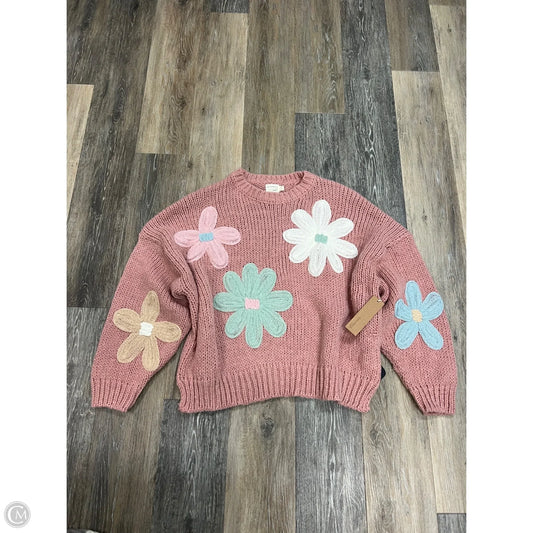 Sweater By Dreamers In Pink, Size: M